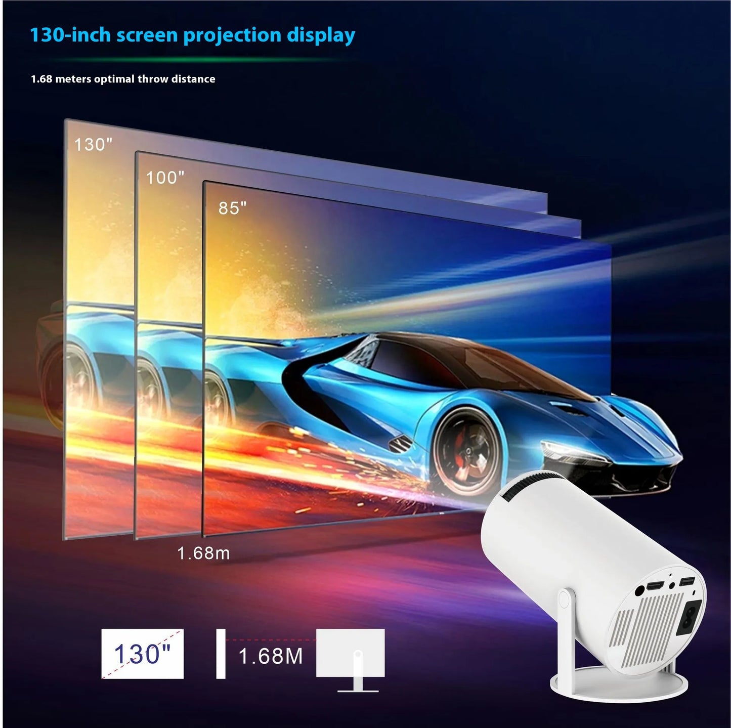 Portable Projector For Home Theater Entertainment
